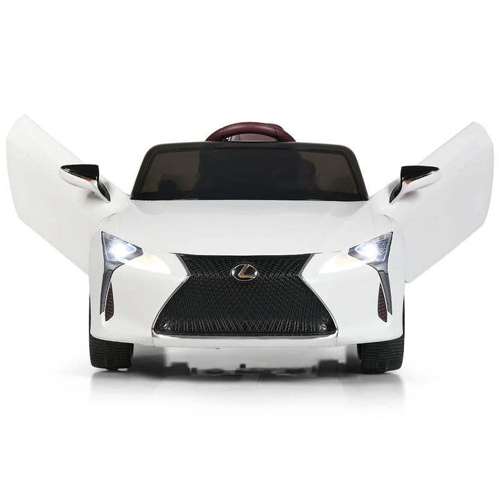 12V Kids Ride on Car Lexus LC500 Licensed Remote Control Electric Vehicle White Image 1