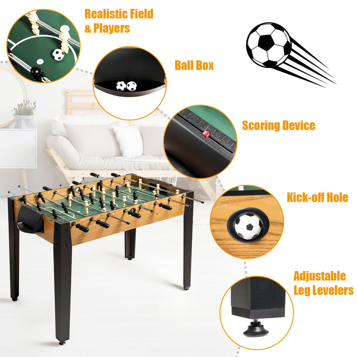 48 Competition Sized Wooden Soccer Foosball Table Home Recreation Adults and Kids Image 10