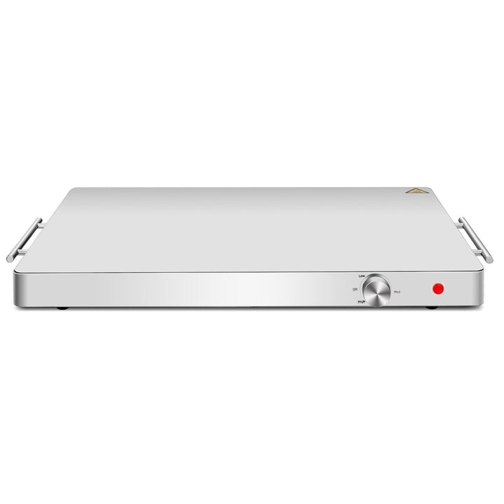 Electric Warming Tray Food Dish Warmer Stainless Steel Hot Plate Buffet Tabletop Image 9