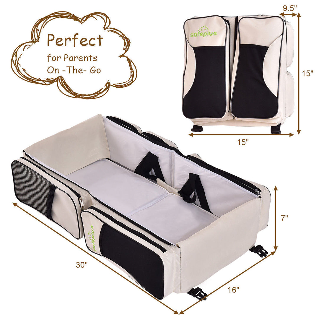 3 in 1 Portable Infant Baby Diaper Bag Changing Station Nappy Travel Image 8