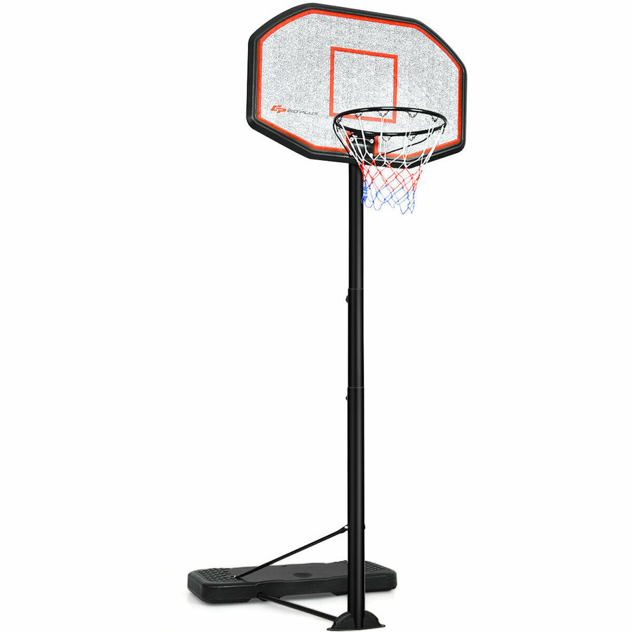 10ft 43 Backboard In/outdoor Adjustable Height Basketball Hoop System Image 1