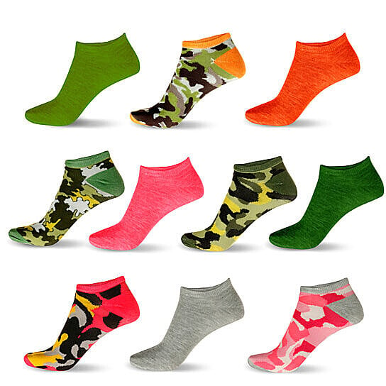 50 Pairs Womens Colorful Breathable No Show Low Cut Ankle Socks Size 6-12 Image 4