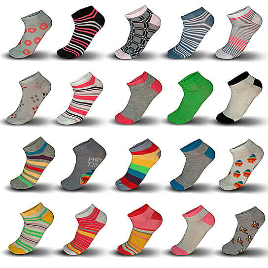 50 Pairs Womens Colorful Breathable No Show Low Cut Ankle Socks Size 6-12 Image 4