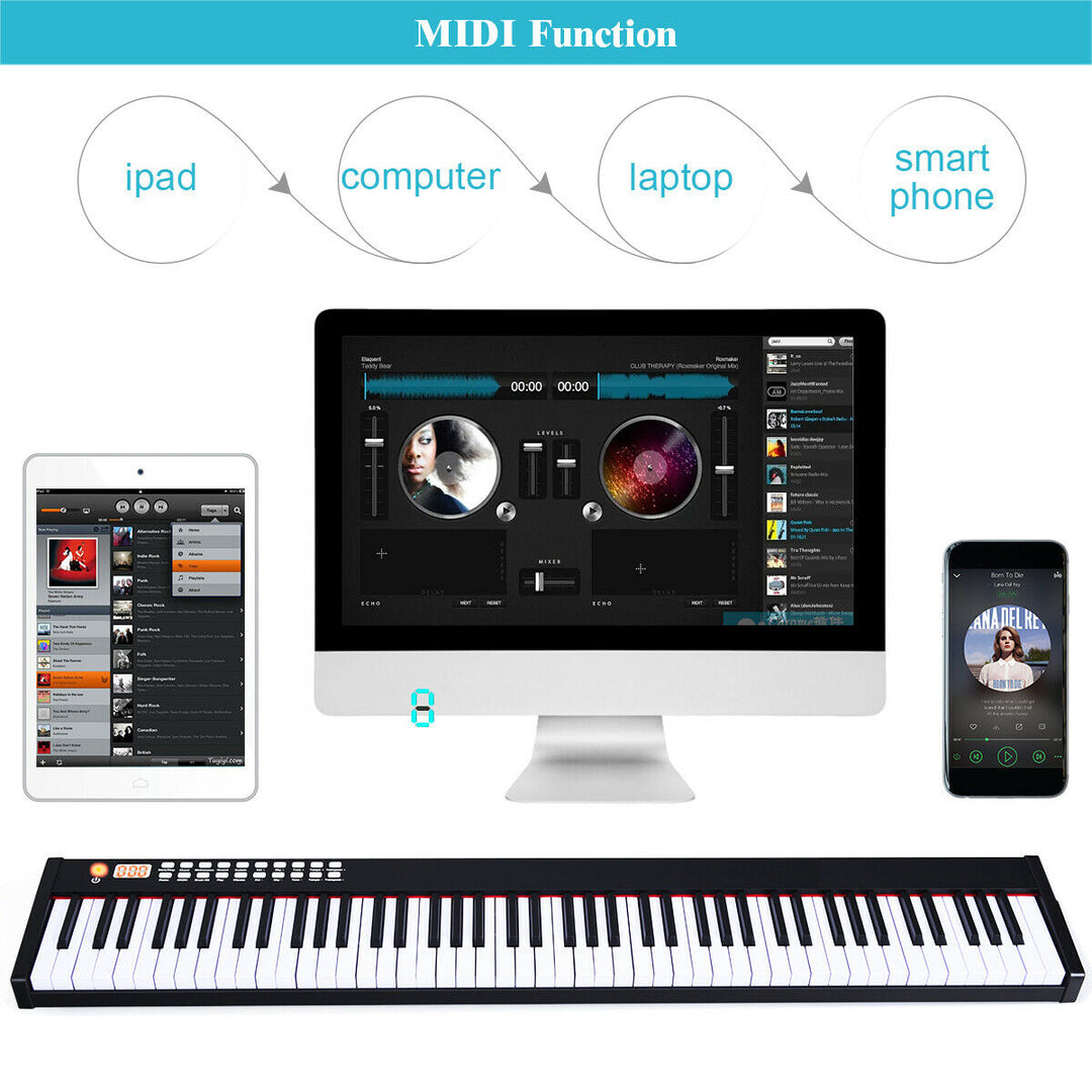 88 Key BX- Digital Piano MIDI Keyboard Image 7