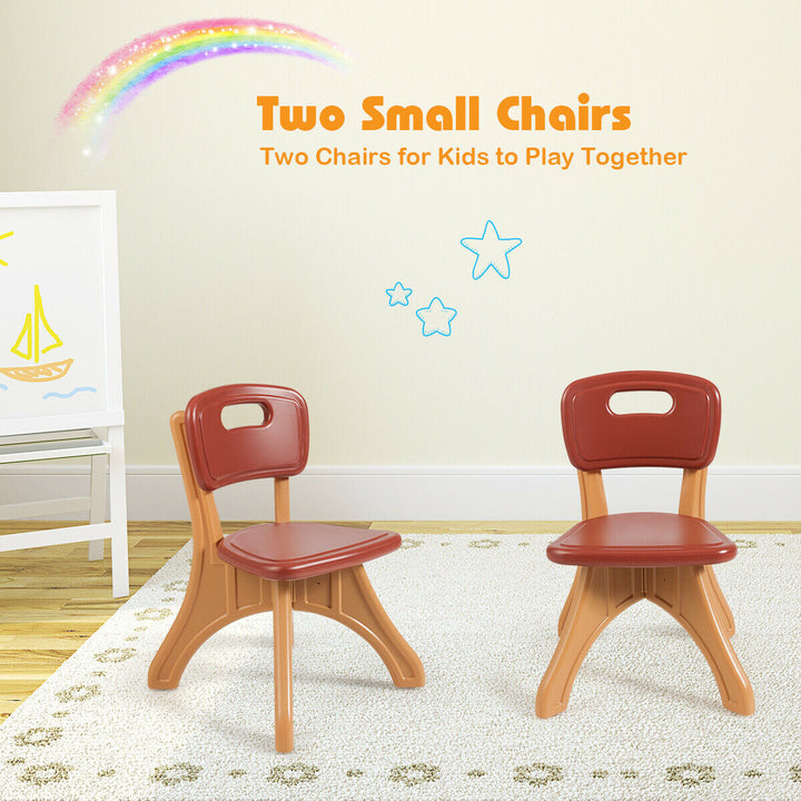 Children Kids Activity Table Chair Set Play Set Furniture W/Storage Image 7