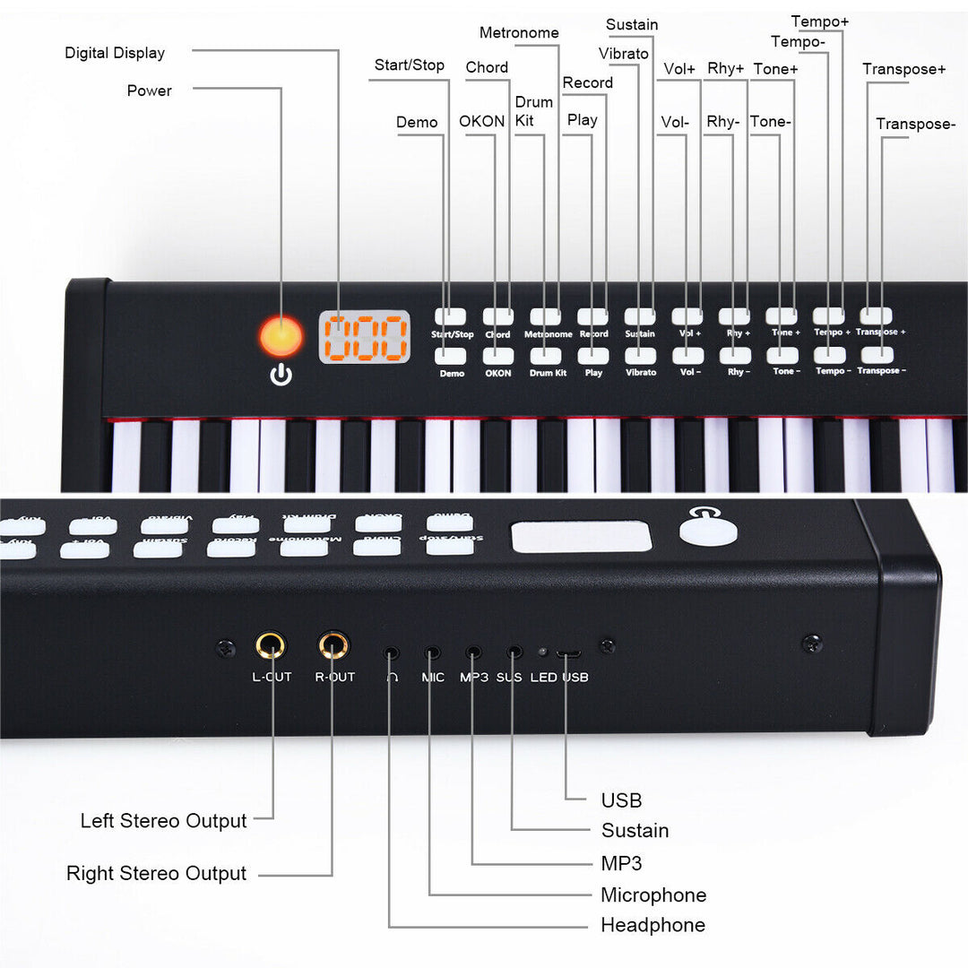 88 Key BX- Digital Piano MIDI Keyboard Image 10
