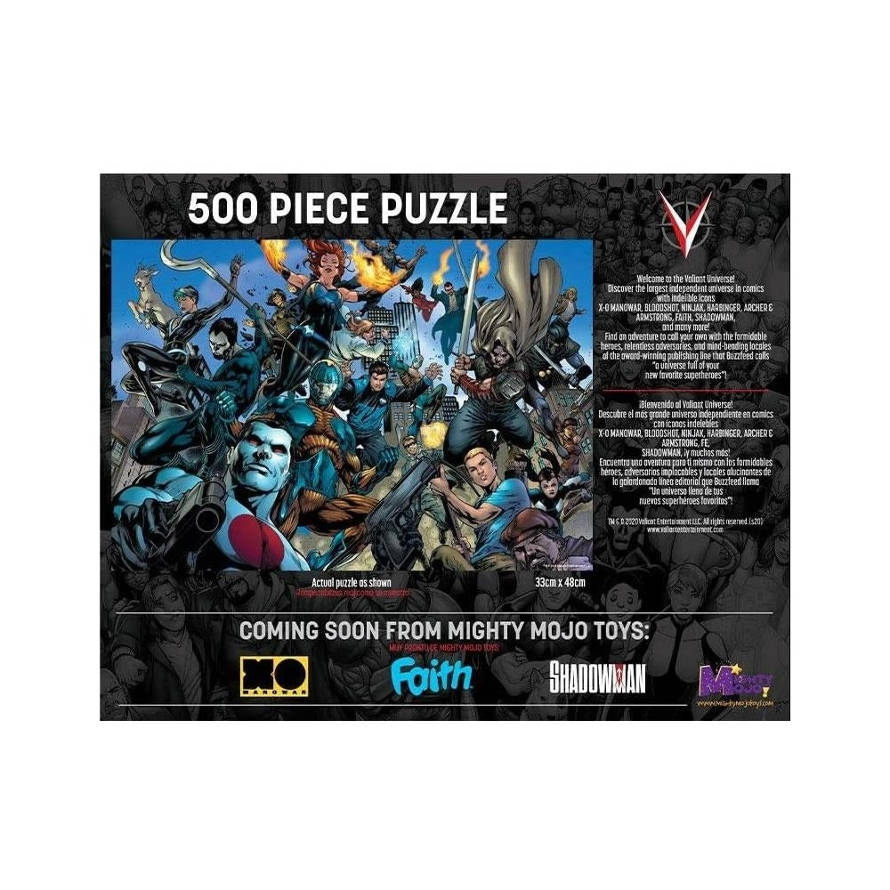 Valiant Comics Universe Superhero Bloodshot 500 Piece Jigsaw Puzzle Mighty Mojo Image 2