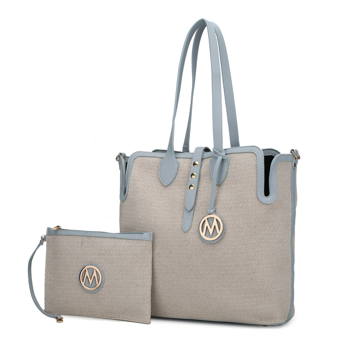 MKF Collection Juliana Multi-Functional Shoulder Bag Oversize Tote Handbag and Wristlet by Mia K. Image 8