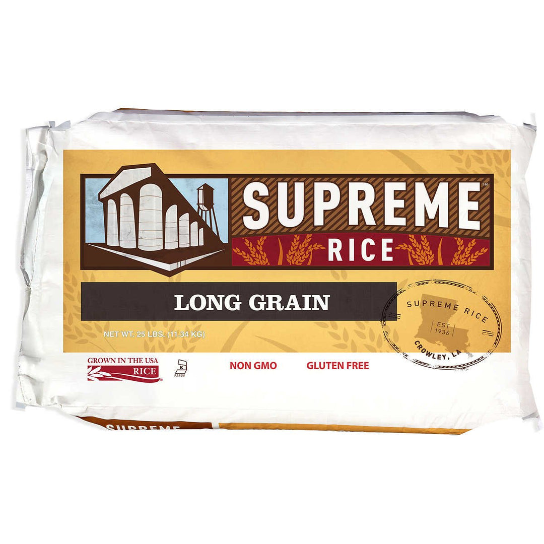 Louisiana Rice Mill Supreme White Rice Long Grain 25 Pounds Image 1