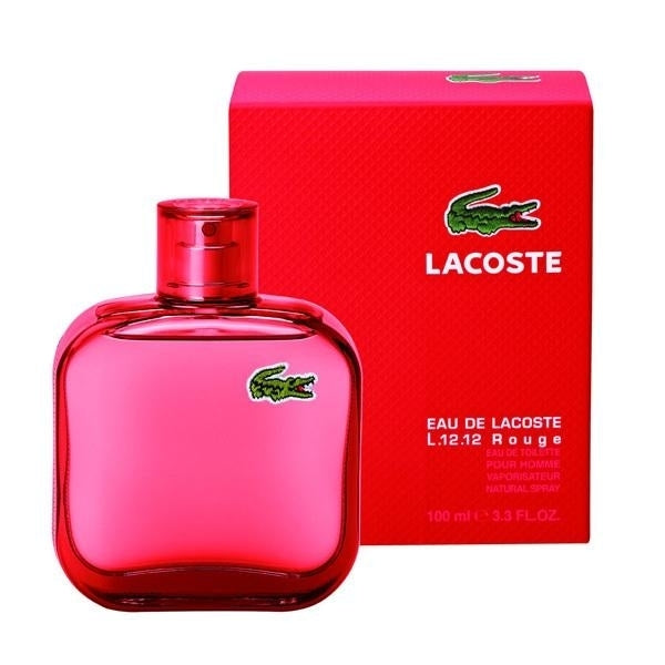 Lacoste L1212 Rouge Red 3.0oz Eau de Toilette for Men Image 1