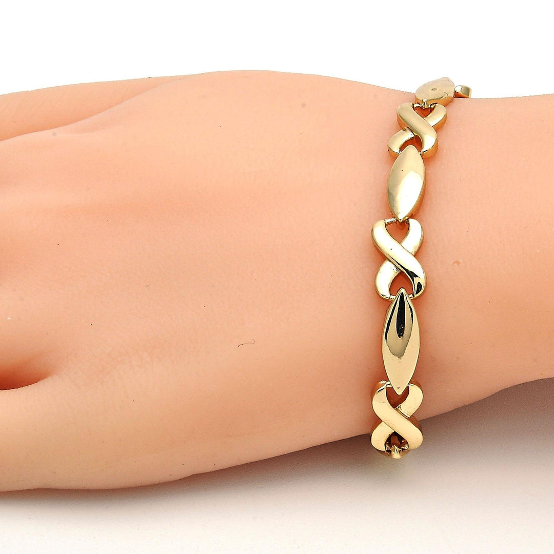 Yellow Gold XOXO Bracelet 14K Gold Filled Image 1