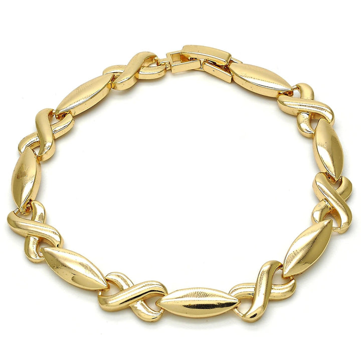 Yellow Gold XOXO Bracelet 14K Gold Filled Image 2