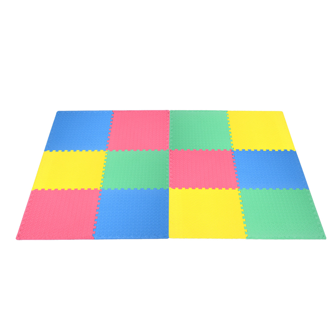 12PCS Kids Puzzle Exercise Play Mat w/EVA Foam Interlocking Tiles (25x25) Image 10
