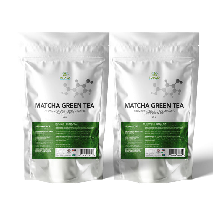 Totally Products Organic Tasty Matcha Japanese Green Tea Powder (2 packs) Image 1