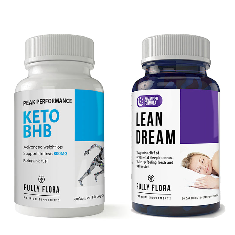 Fully Flora Keto BHB Lean Dream Combo Pack Sleep Aid and Energy Support Image 1