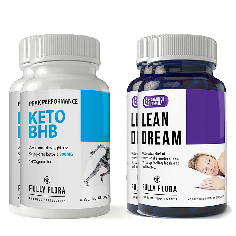 Fully Flora Keto BHB Lean Dream Combo Pack Sleep Aid and Energy Support Image 2