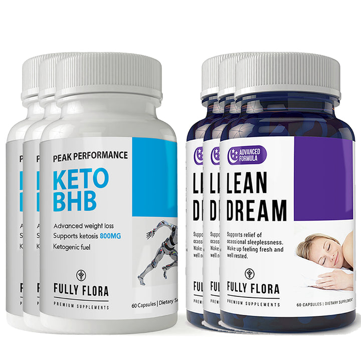 Fully Flora Keto BHB Lean Dream Combo Pack Sleep Aid and Energy Support Image 3