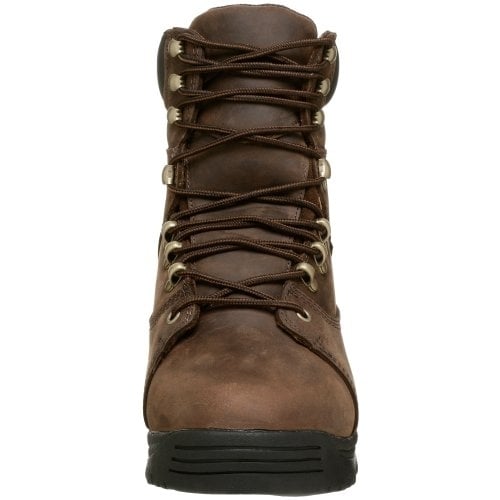 Golden Retriever Mens Steel Toe Work Boot 7" Brown Leather Slip-Resistant Image 4