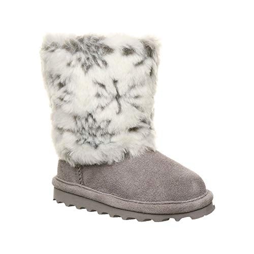 BEARPAW Toddler Girls Callie Boot Gray Fog Suede Faux faux 2545T-051 Size 5.5 Image 1