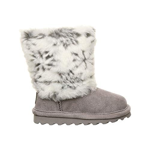 BEARPAW Toddler Girls Callie Boot Gray Fog Suede Faux faux 2545T-051 Size 5.5 Image 3