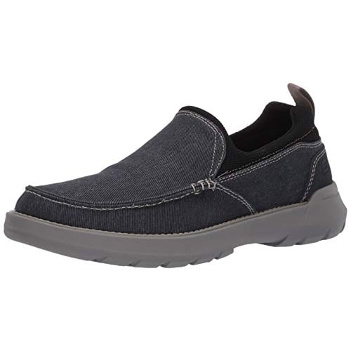 Skechers Mens Doveno-Hangout Slip on Canvas Loafer Navy Image 3