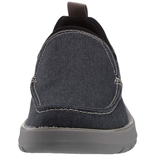 Skechers Mens Doveno-Hangout Slip on Canvas Loafer Navy Image 4