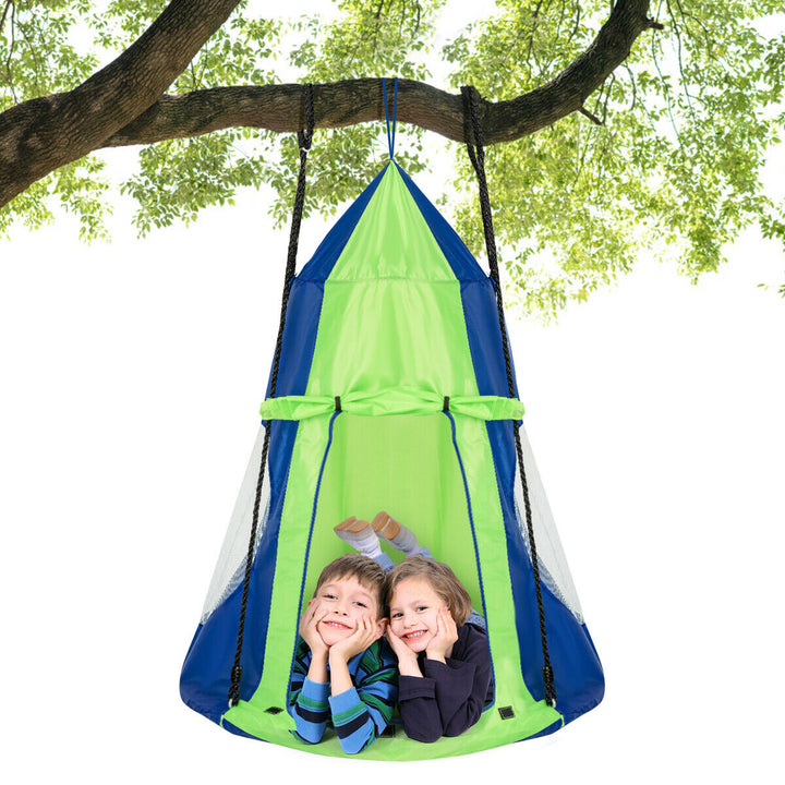 40 Kids Hanging Chair Swing Tent Set Hammock Nest Pod Seat Image 3