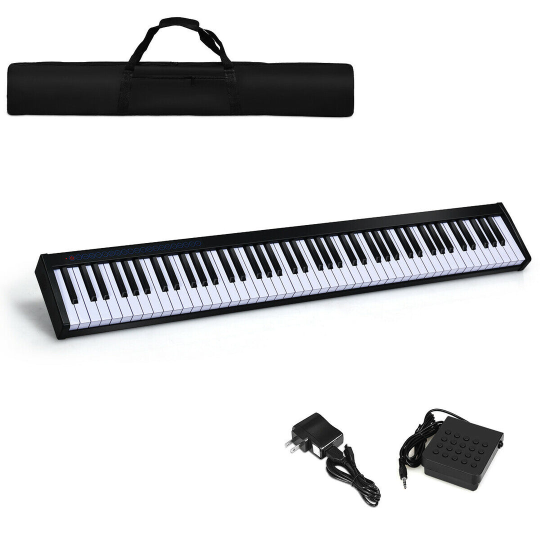 88 Key Portable Full Size Digital Piano MIDI Keyboard w/ Pedal Image 2