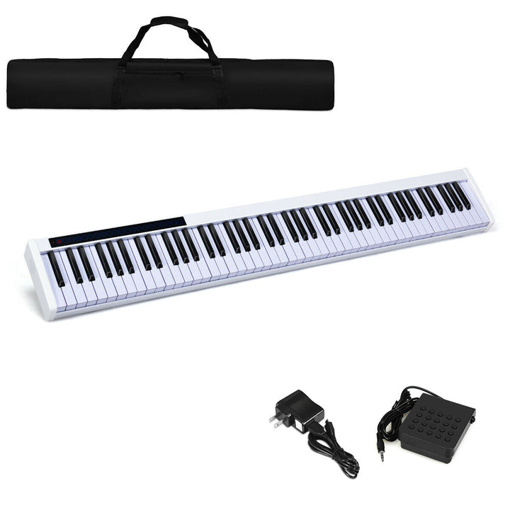 88 Key Portable Full Size Digital Piano MIDI Keyboard w/ Pedal Image 3