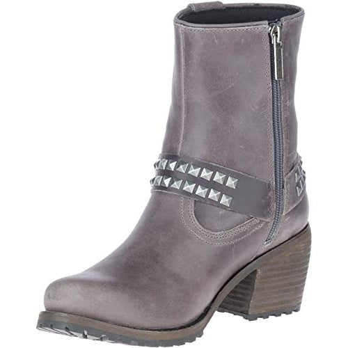 HARLEY-DAVIDSON FOOTWEAR Womens Tamori Harness Motorcycle Boot  Grey Image 4