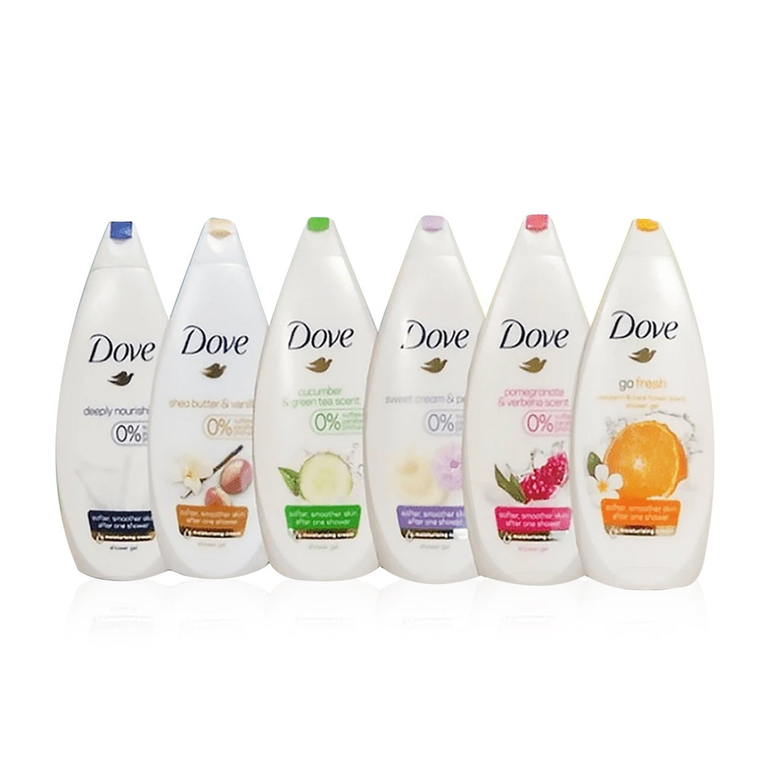 6-Pack Dove Body Wash Shower Gel Image 1