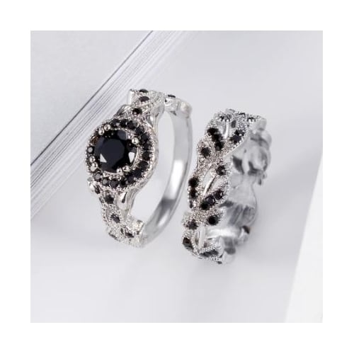 Round full Popular style flower ring Image 2