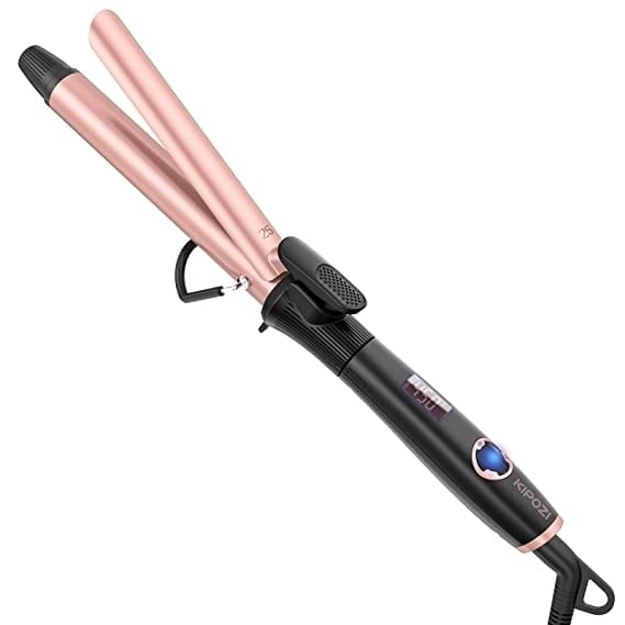 KIPOZI 1 Inch Curling Iron Hair Curler with Ceramic Coating Barrel,Professional Curling Wand Instant Heat up to 450 F Image 1