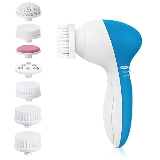 Waterproof Face Spin Brush with 7 Brush Heads for Deep Cleansing Facial Cleansing Image 2