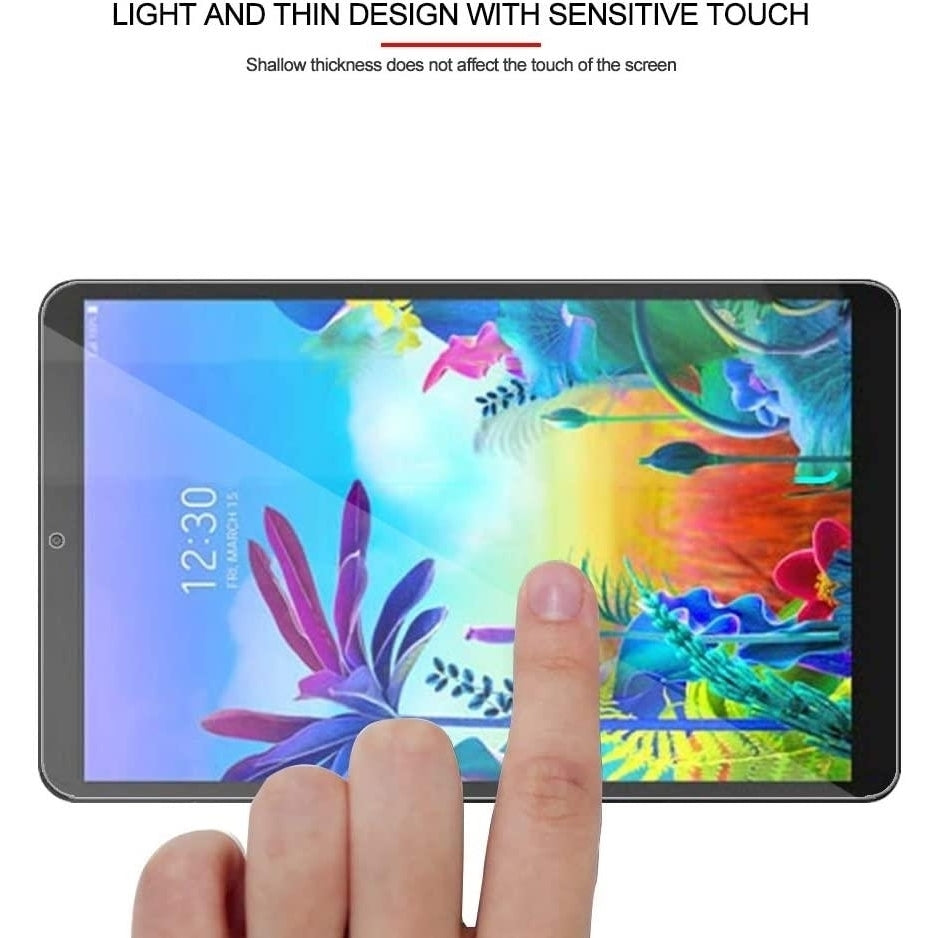 LG G Pad 5 10.1 Tempered Glass Screen Protector LM-T600 Anti-Fingerprint HD Image 2