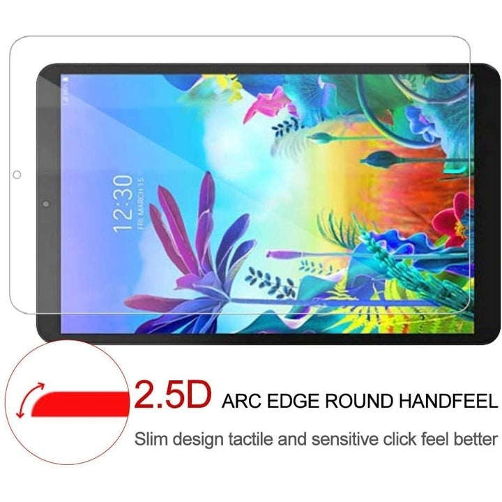 LG G Pad 5 10.1 Tempered Glass Screen Protector LM-T600 Anti-Fingerprint HD Image 3