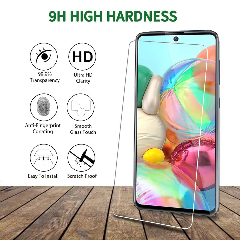 Samsung Galaxy A71 5G Tempered Glass Screen Protector Anti-Fingerprint HD Clear Image 2