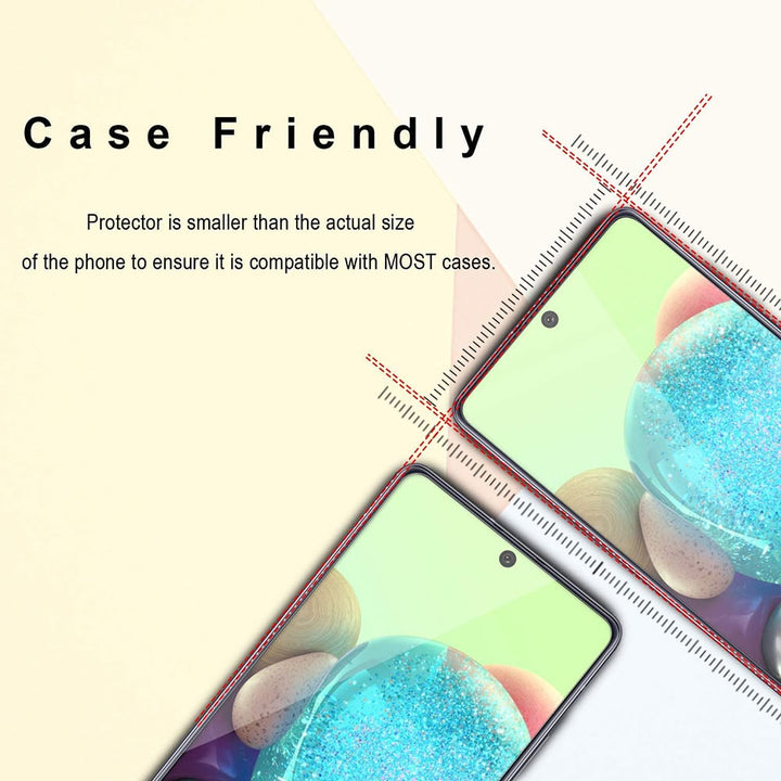 Samsung Galaxy A71 5G Tempered Glass Screen Protector Anti-Fingerprint HD Clear Image 4