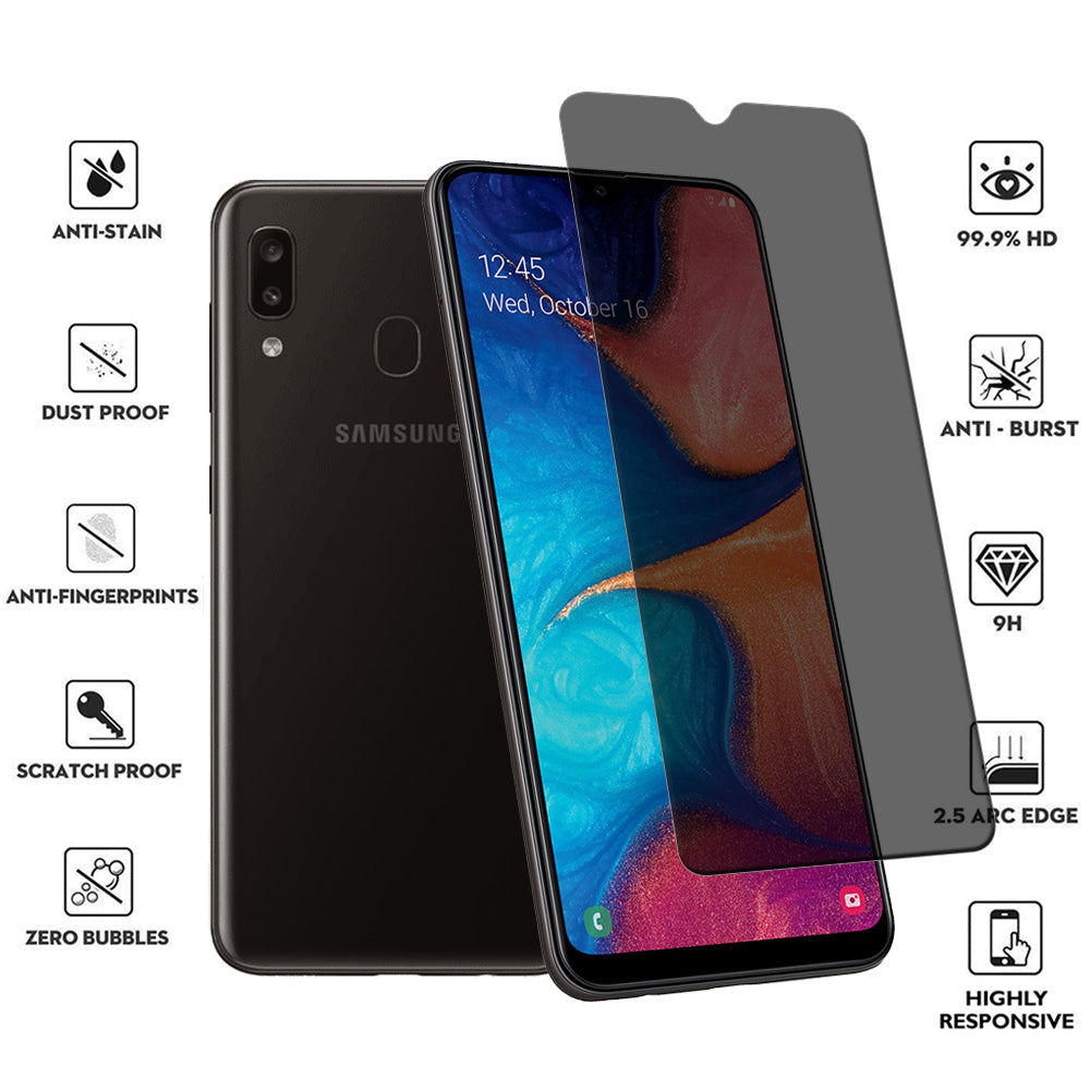 Samsung Galaxy A50S A30S A50 A30 A20 Privacy Tempered Glass Screen Protector Image 1