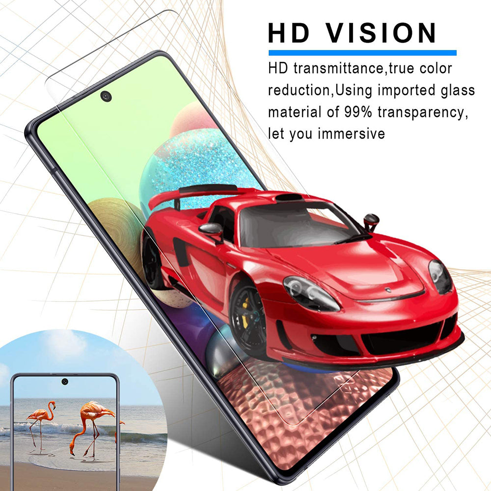 Samsung Galaxy A71 5G Tempered Glass Screen Protector Anti-Fingerprint HD Clear Image 6