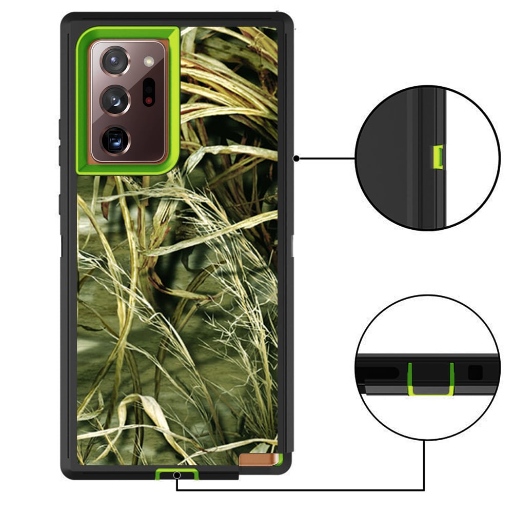 For Samsung Galaxy Note20 Ultra 5G Heavy Duty Shockproof Armor Hybrid Case Cover With Clip Camouflage/Green Image 3