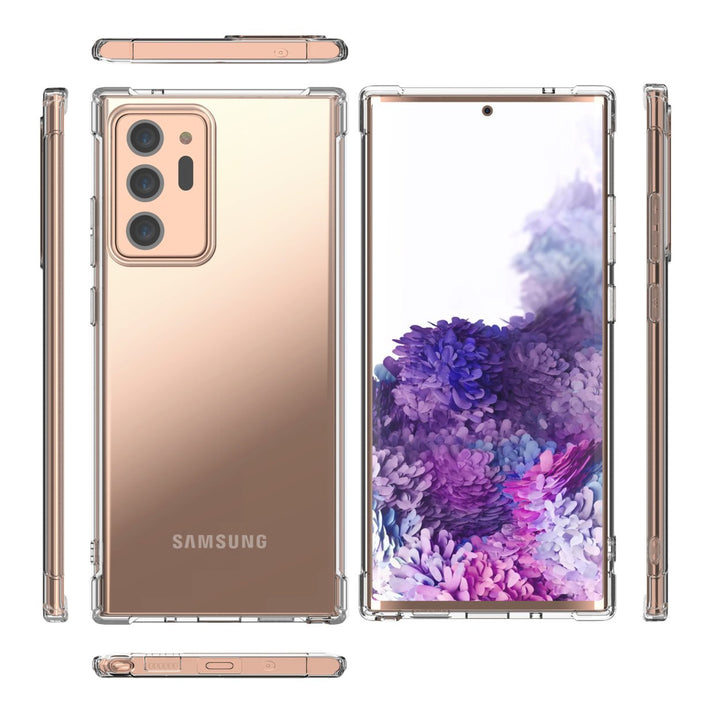 Samsung Galaxy Note20 5G Clear Hybrid TPU Case Transparent Bumper Cover Image 2