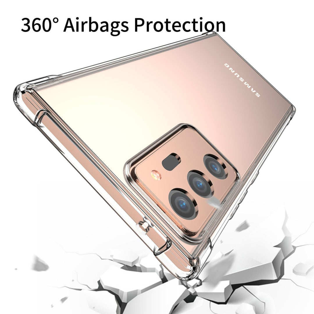 Samsung Galaxy Note20 5G Clear Hybrid TPU Case Transparent Bumper Cover Image 4