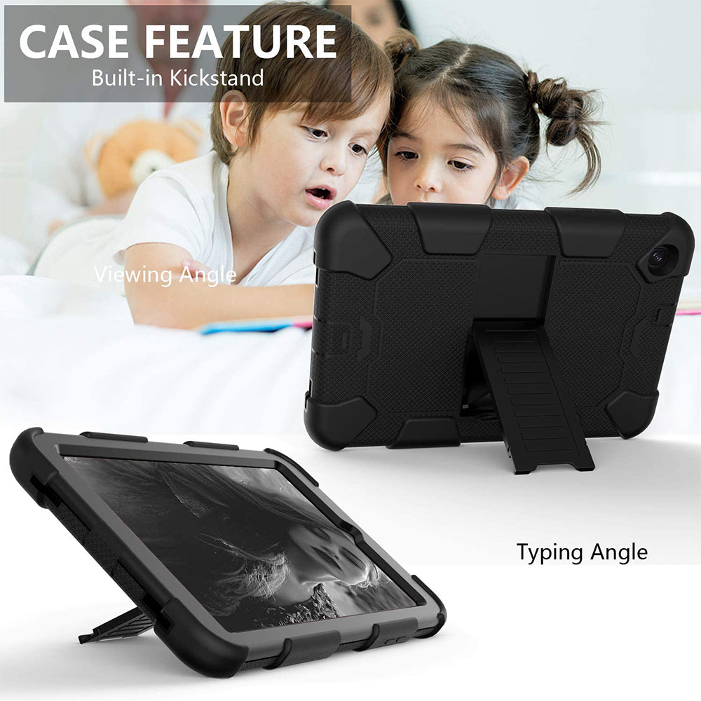 For Samsung Galaxy Tab A 8.4 2020 / T307 Dual layer Shockproof Heavy Duty Hybrid Silicone Kickstand Tablet Case Cover Image 4