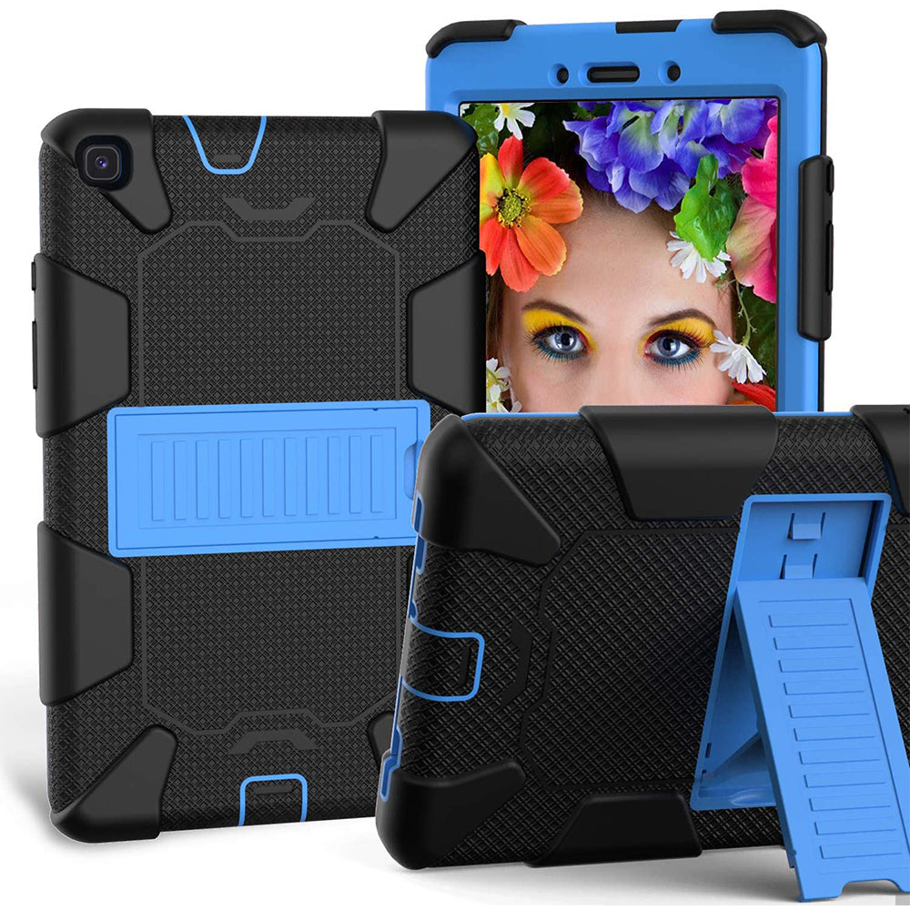 For Samsung Galaxy Tab A 8.0 2019 / T290 / T295 Dual layer Shockproof Heavy Duty Hybrid Silicone Kickstand Tablet Case Image 8