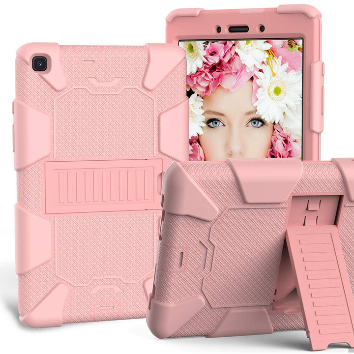 For Samsung Galaxy Tab A 8.0 2019 / T290 / T295 Dual layer Shockproof Heavy Duty Hybrid Silicone Kickstand Tablet Case Image 11