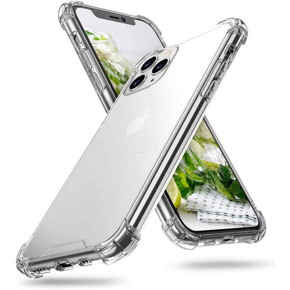 For Apple iPhone 12 Pro Max 6.7 inch Full Body Hybrid TPU Transparent Bumper Case Cover Clear Image 1