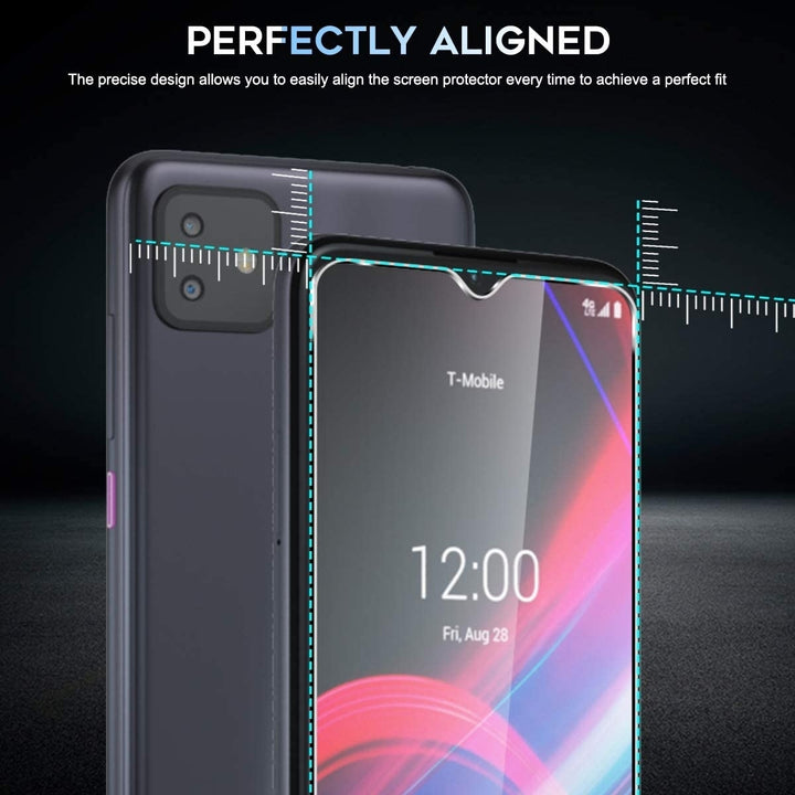 TCL REVVL 4 Plus Tempered Glass Screen Protector Ultra Clear Anti-Fingerprint Image 4