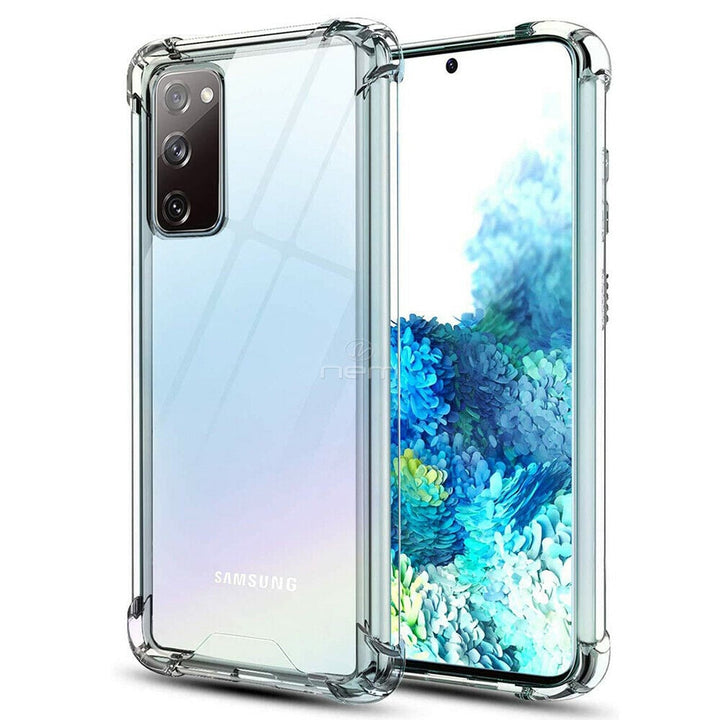 Samsung Galaxy S20 FE Transparent TPU Hybrid Case Clear Silicone Cover Image 1