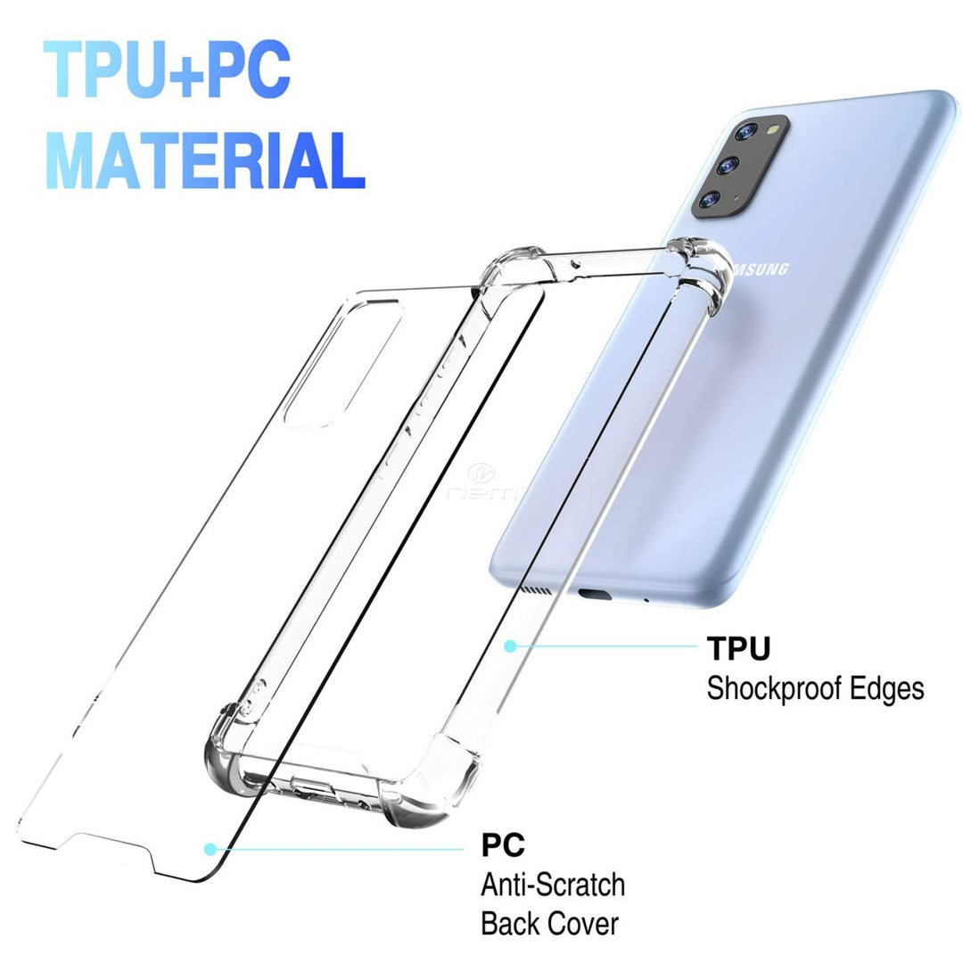 Samsung Galaxy S20 FE Transparent TPU Hybrid Case Clear Silicone Cover Image 3